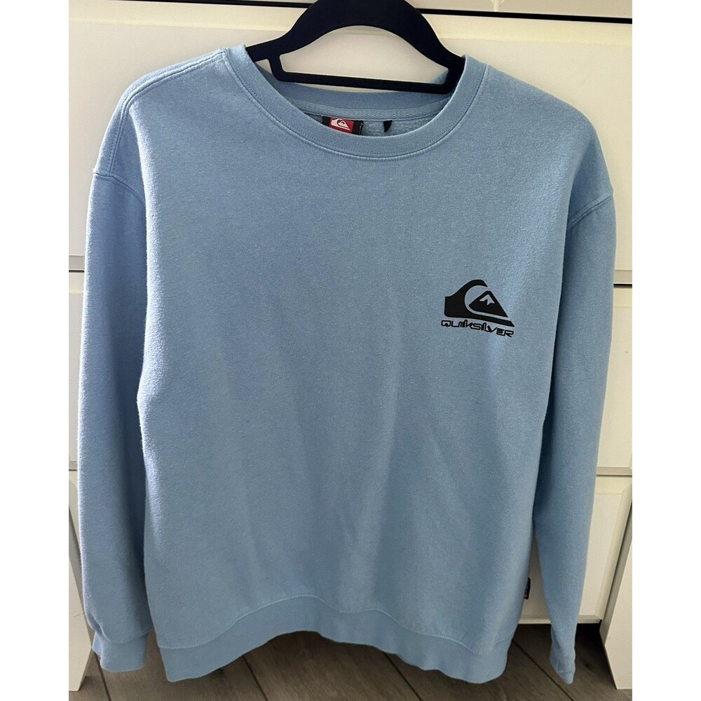 Quiksilver Men's Crew Neck Sweatshirt Blue - Medium